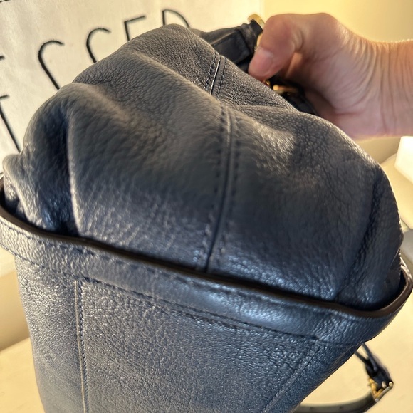 Michael Kors Navy Leather Bag - Picture 10 of 14